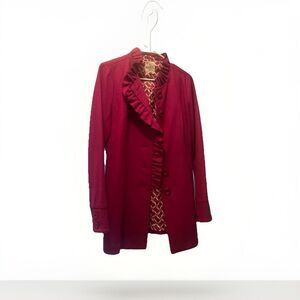 Tulle Women Trench Coat Size S Fuchsia pink pre-owned